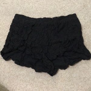 Urban Outfitter Black Lace Shorts